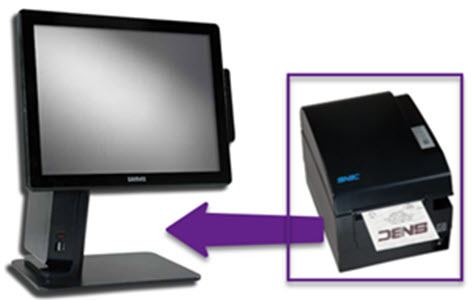 Touch Screen Computer with Printer